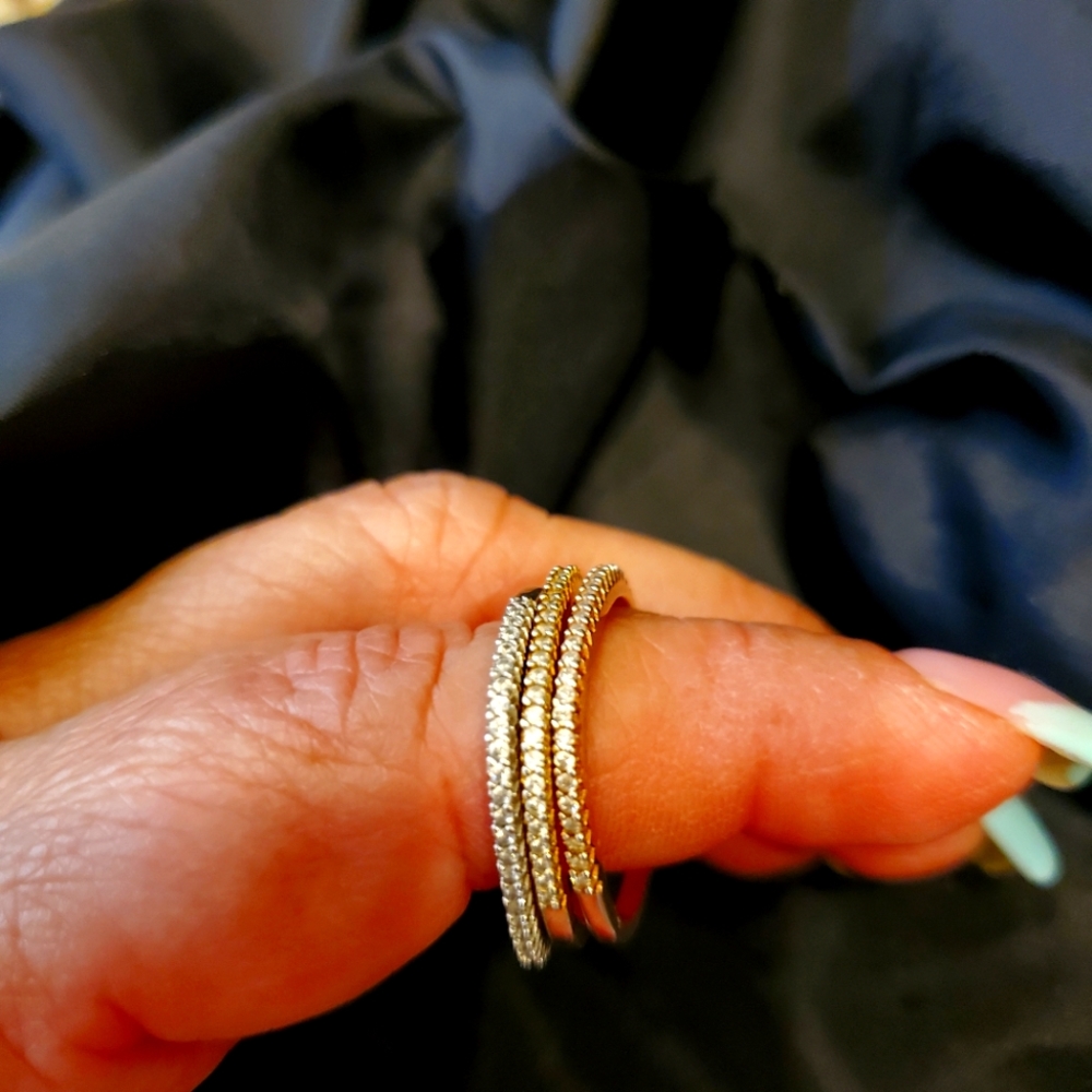 Rings trio set size 8.5 - Picture 3 of 7